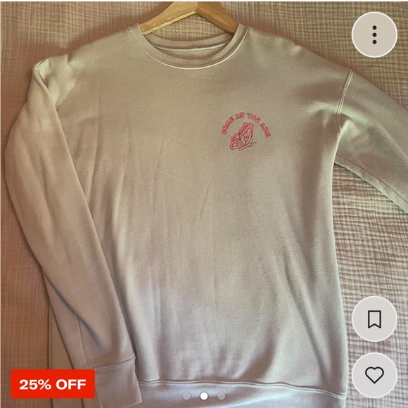 Kian Cyra Off White Crewneck “Come as you are” - M - Picture 2 of 3